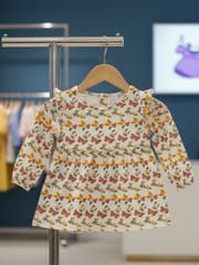 Girls Woven Frock (ফুল হাত) Code:MS-41_img_0