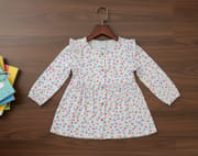 Girls Woven Frock (ফুল হাত) Code:MS-45_img_1