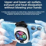 TL16 Mobile Phone Back-clip Cool Heat SinkSemiconductor Cooling Fan Radiator w/ Digital DisplayUniversal PUBG Game Cooler_img_1