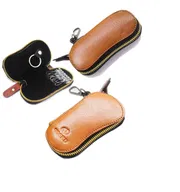 KroyShala Premium Leather Key Wallet – Money Bag Style Organizer for Keys & Cash – Black_img_3