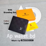 Louis Vuitton Soft Leather Black Daba Short Wallet With Premium Box_img_0