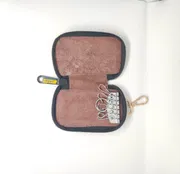 KroyShala Cat Design Leather Key Holder for Men – Zipper Wallet Keychain for Car, Bike, Bikers, Home & Office Use – 100% Genuine Leather_img_4