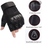 Premium Riding Half Finger Hand Gloves Okkley Brand_img_2