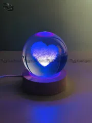 3D Crystal Ball – Cloud Love Shape (7 Color Base)_img_2