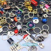 Functionable Keychain Metal Key Ring - Traffic Brake Rotor Turbo Turbine Shock Absorption Wheel Ancient Wrench Gear | Unique Gift for Bike Car Lovers | Price in BD_img_1