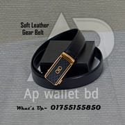 Ferragamo Premium Authentic Crocodile Soft Leather Gear Belt With Box_img_1