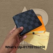 Louis Vuitton Black Daba Short Wallet With Premium Box & Dust bag_img_1