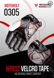 Premium Riding Full Finger Hand Gloves Motowolf 0305_img_7