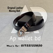 Ferragamo Genuine Leather Moving Buckle Belt With Box_img_2