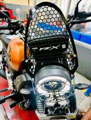 Premium Black Metal Visor For Yamaha FZ-X_img_0