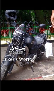 Premium Black Metal Visor For Yamaha FZ-X_img_2