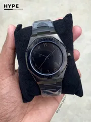 Arabic Dial Bestwin Stainless Steel heavyweight Watch (ALL BLACK)_img_4