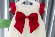 Baby Girl Ruffle Sleeve Big Bow Summer Party Dress (6 Months – 3 Years)_img_5
