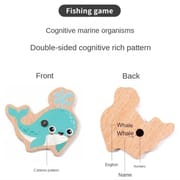 Baby Wooden Magnetic Fishing Games for Educational Toys Sets (31 pcs Fish and 2 Rod)_img_3