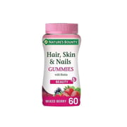 Nature’s Bounty Hair, Skin & Nails With Biotin 60 Mixed Berry Flavour Gummies_img_0