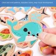 Baby Wooden Magnetic Fishing Games for Educational Toys Sets (31 pcs Fish and 2 Rod)_img_6