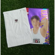 LONDON BOY Cotton Sleeveless Vest For Men – White_img_0