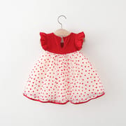 Baby Girl Flying Sleeves Love Printed Summer Princess Dress (6 months to 3 years)_img_1