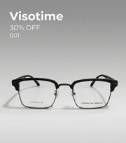 Porsche Design TR90 Geometric Double-Bridge Eyeglasses – Black & Silver (Model 823)_img_0