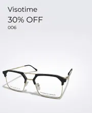 Visotime Modern Geometric Double-Bridge Eyeglasses – Black & Gold (Model 006)_img_1