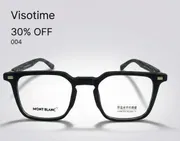 Mont Blanc Style Geometric Matte Black Eyeglasses – Model 004_img_0