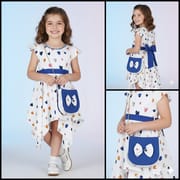 Baby Girls Heart Print Party Dress with Matching Bag (1 to 4 years)_img_1