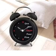🕒 Black English Number Desk Clock (Modern Look)Code: HD-054_img_0