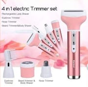 Kemei KM-6637 4-in-1 Rechargeable Woman Body Shaver | Eyebrow, Beard, Nose & Body Trimmer | Price in BD_img_4