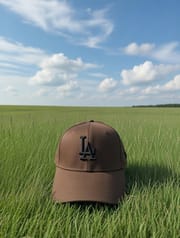 LA Adjustable Cotton Cap – Cocoa Night Brown with Metal Back Strap_img_3