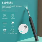 Wireless Wi-Fi Visual Ear Cleaner Otoscope with HD Camera & LED Light Smart Ear Wax Removal Kit NE Series | Price in BD_img_2