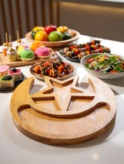 Creative Xingyue Density Board Tableware – Fruit, Dessert, BBQ & Salad Plate_img_0