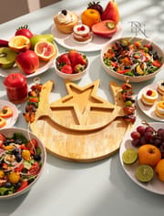 Creative Xingyue Density Board Tableware – Fruit, Dessert, BBQ & Salad Plate_img_1