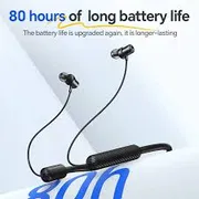 Hoco ES70 Long Battery Backup Bluetooth Neckband – Black Color_img_2