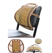 Mesh Ventilation Wooden Back Rest with Elastic & Belt Support | Ergonomic Car, Office & Home Chair Support | Price in BD_img_0