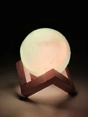 Rechargeable 3D Moon Lamp With Remote -18 CM_img_2
