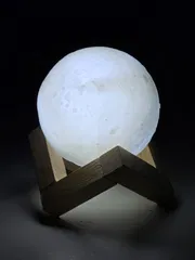 Rechargeable 3D Moon Lamp With Remote -18 CM_img_3