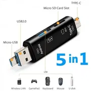 Multifunction OTG Card Reader- Type-C/USB /Micro USB/micro SD Memory Card Reader_img_0