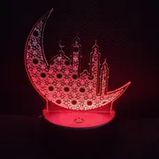 GearUP Acrylic Multicolor Night Lamp (Ramadan Mubarak) – White Base_img_1