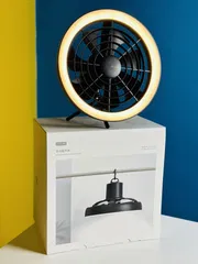 JISULIFE FA17 Rechargeable Fan With LED Light And Table Tripod_img_3
