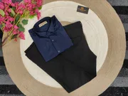 Formal Black pant with nevy shirt_img_0