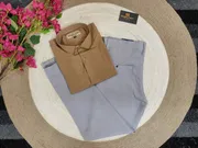 Formal Ash pant with Brown shirt_img_0