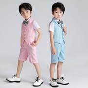 Kids Boys Summer Formal Party Dress 4pcs Set (1 to 5 Years)_img_0