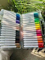 36 Acrylic Brush Pen + One Book (Combo)_img_4