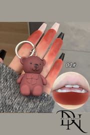 Bear Keychain Lip Mud Lipstick_img_8