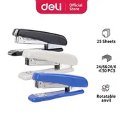 Deli E0306 Stapler - Blue/Black/White - 25 Sheets Capacity - 1pc_img_0