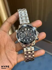 Omega Seamaster Quartz Chronograph (Black Dial)_img_0