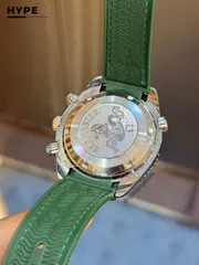 Omega Seamaster Quartz Chronograph Silicone Belt (Green)_img_2