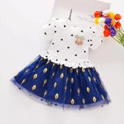 Kids Girls Cherry Love Print Short Sleeve Princess Dress (6 months to 7 years)_img_2