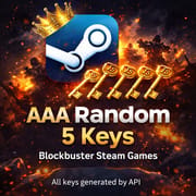 AAA Random 5 Keys - Blockbuster Steam Games_img_0