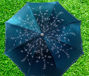 Ladies Fashionable And Elegant Anti Uv Sunshade Print Border Lace Umbrella_img_0